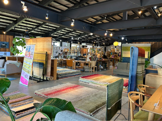 三原ヴィレッジハグみじゅうたん展の様子2025年4月