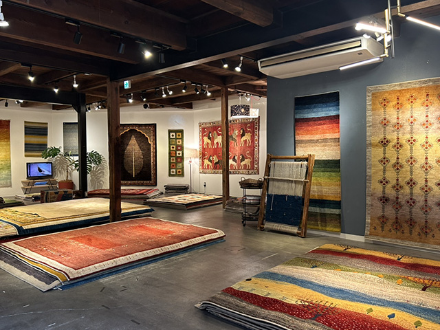 ハグみじゅうたん展リバラックインテリア様の様子